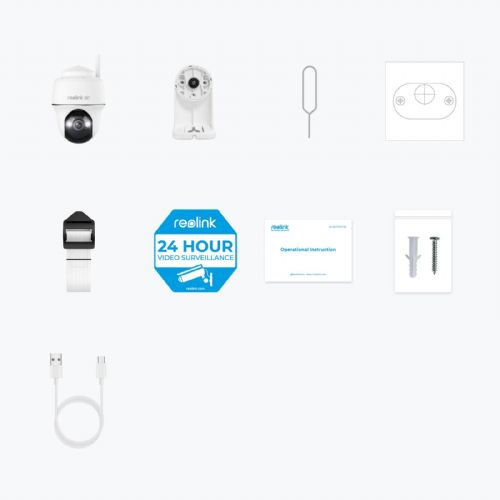 Reolink IP Kamera Argus serija B440 4K, Zunanja, Baterijska, Pan&Tilt, Barvni nočni vid BWPT4K04