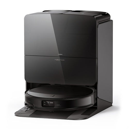 Robotski sesalnik Roborock Saros 10 R&amp;D z vodnim priključkom (bele barve, vključno s sesalno/čistilno postajo)