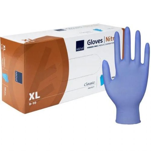 Smilex Skin Blu GU115XL protective nitrile gloves, XL, latex and powder free, 100 pieces, blue