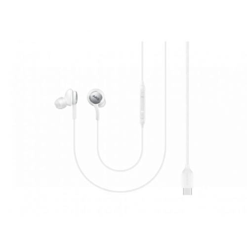 Original Samsung AKG EO-IC100BWE headphones, USB-C, for Samsung Galaxy Note 10 Plus N975/N970, white