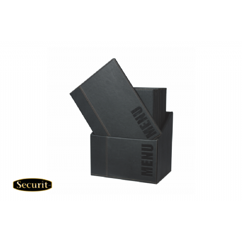 20 MENU displays A4 BLACK in a storage BOX Trendy