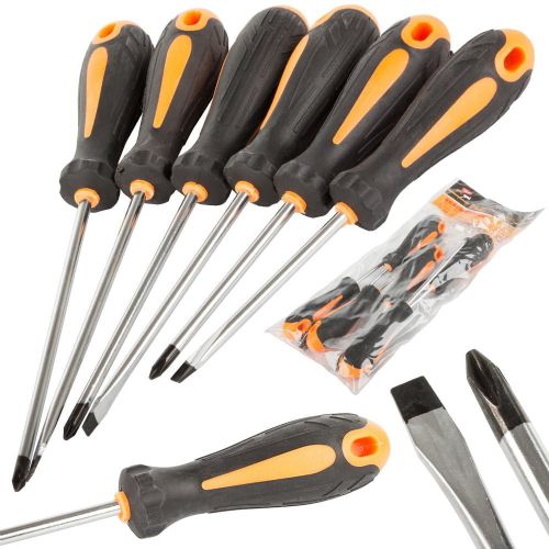 Set of 6 magnetic screwdrivers up to 260mm