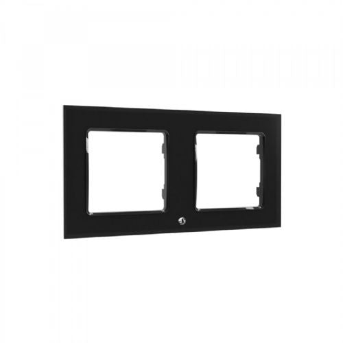 Shelly Accessories "Wall Frame 2" Wandschalterrahmen 2-fach schwarz