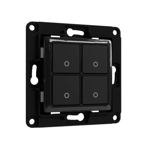 Shelly Accessories Stensko stikalo &quot;Wall Switch 4&quot; 4-smerno črno