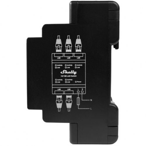 Shelly Relais &quot;Switch&quot; 5 vrat 10/100 Mbit