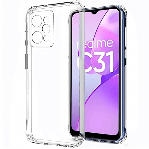 ANTISHOCK Silicone Case for Realme C31 - Transparent