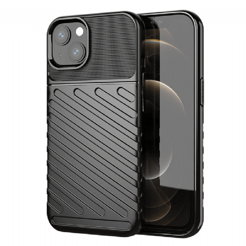 Thunder Armor Silicone Case for iPhone 15 Plus - Black