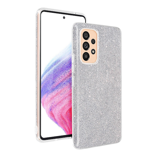 Bling Glitter Silicone Case for Samsung Galaxy A18 - Silver