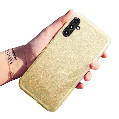 Bling Glitter Silicone Case for Samsung Galaxy A55 - Gold