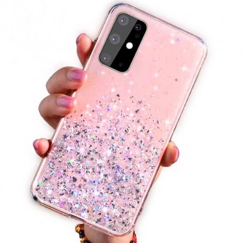 SPARKLE glitter silicone case for iPhone 12 / 12 Pro - pink