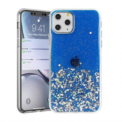 SPARKLE glitter silicone case for Samsung Galaxy A02s A025 - dark blue