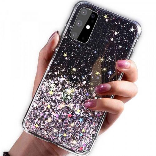 SPARKLE Glitter Silicone Case for Samsung Galaxy A32 A325 LTE - Black