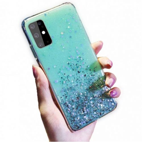 SPARKLE Glitter Silicone Case for Samsung Galaxy A32 A326 5G - Blue