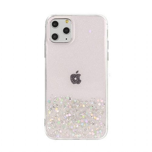 SPARKLE glitter silicone case for Xiaomi Redmi 10T and 10T Pro - transparent pink