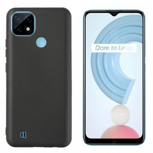 Silicone case for Realme C21 - matte black