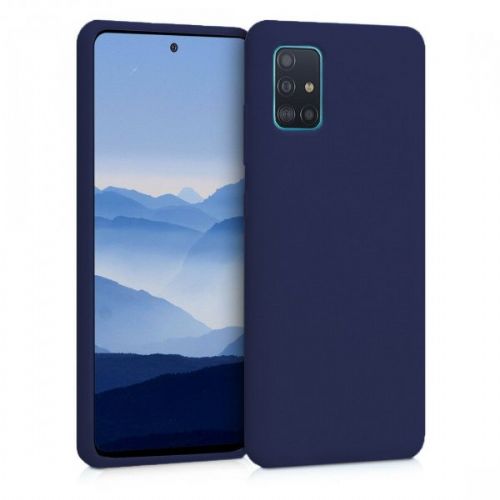 Silicone case for Samsung Galaxy A12 A125 - matte blue