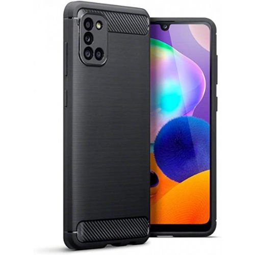 Silicone case for Samsung Galaxy A31 A315 - matte carbon black