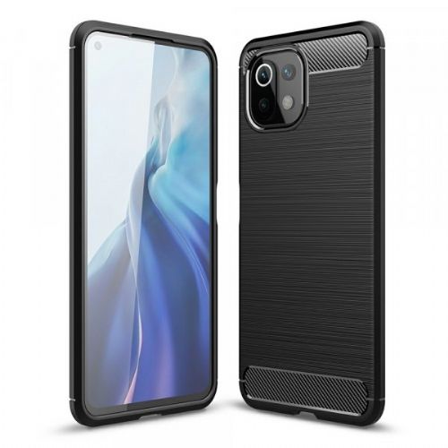 Silicone case for Xiaomi Mi 11 Lite - matte carbon black