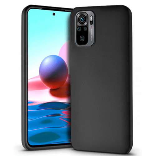 Silicone case for Xiaomi Redmi Note 10 / Note 10s - matte black