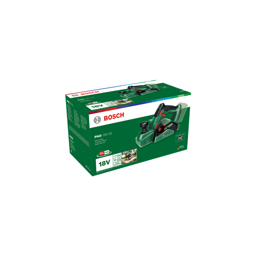 Bosch PHO 18V-20 cordless planer, 18 V, width 82 mm, cutting depth up to 2 mm, without battery and charger
