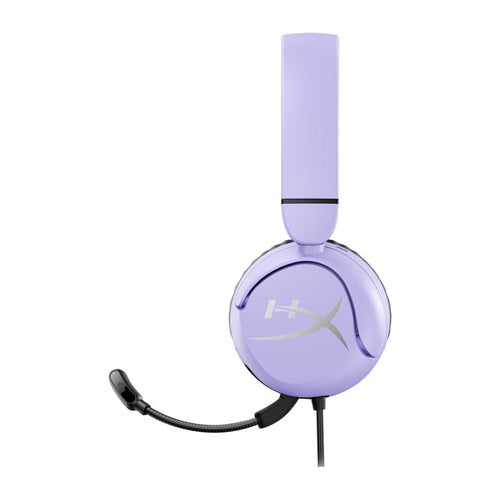HyperX Cloud Mini wired headset, 3.5 mm, microphone, black/lilac, for gaming