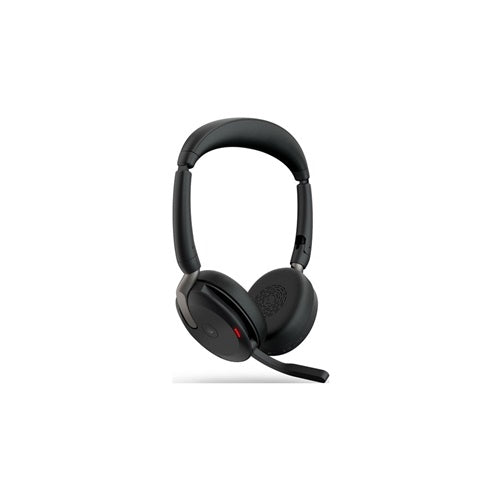 Slušalke Jabra Evolve2 65 Flex Duo WLC, s polnino postajo, Stereo, MS, Bluetooth, USB-C, Link380c, črna