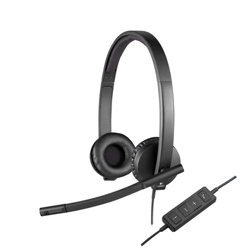 Slušalke Logitech H570e, črna (981-000575)