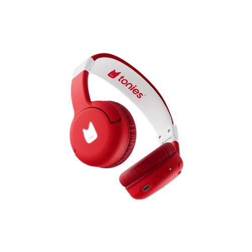 Tonies Bluetooth headphones red - for children, microphone, foldable, 40 hours battery, <85 dB