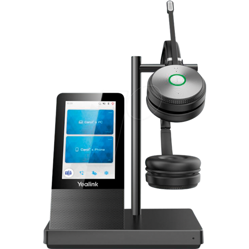 Slušalke Yealink WH66 Dual UC (črne, DECT, Bluetooth 4.2)