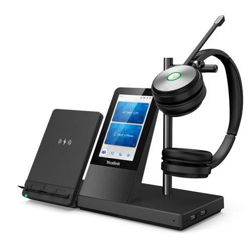 Slušalke Yealink WH66 Dual UC (črne, DECT, Bluetooth 4.2)