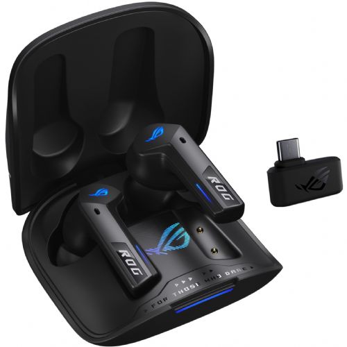Slušalke Asus ROG Cetra True Wireless SpeedNova, aktivno odpravljanje šumov, Bluetooth, 1 cm neodimski gonilnik, USB-C, črne