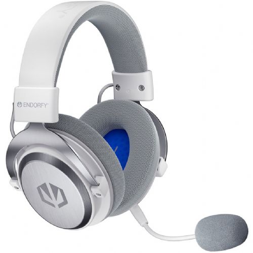 Endorfy VIRO Infra Wireless Onyx White Headphones (white, 2.4 GHz USB-C adapter, Bluetooth, USB-C, 3.5 mm jack)