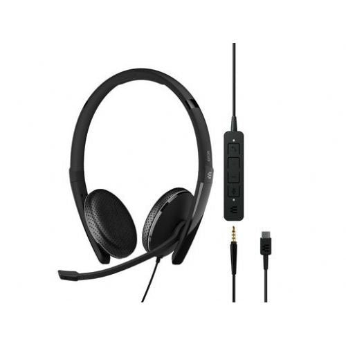 Slušalke Epos ADAPT 165 USB-C II, Stereo, USB-C, Jack, črna