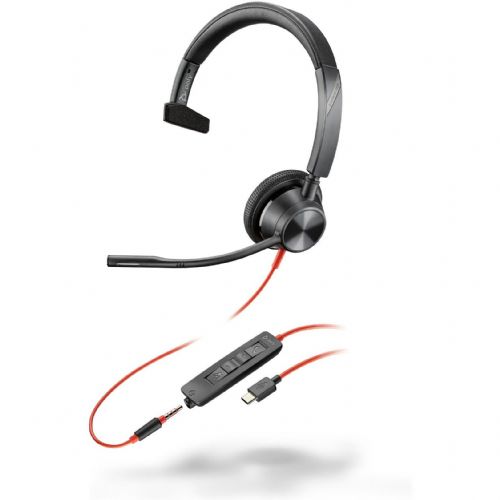 Slušalke HP Poly Blackwire 3315, USB-C, Mono, črna