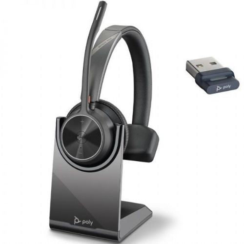 HP Poly Voyager 4310 MS Black Headset, Bluetooth, microphone 100 Hz–6.8 kHz, range 50 m, 24 h battery, Microsoft Teams certified