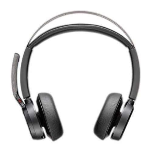 HP Poly Voyager Focus 2 Headphones black, wireless, ANC, built-in microphone, USB-C/USB-A, charging dock