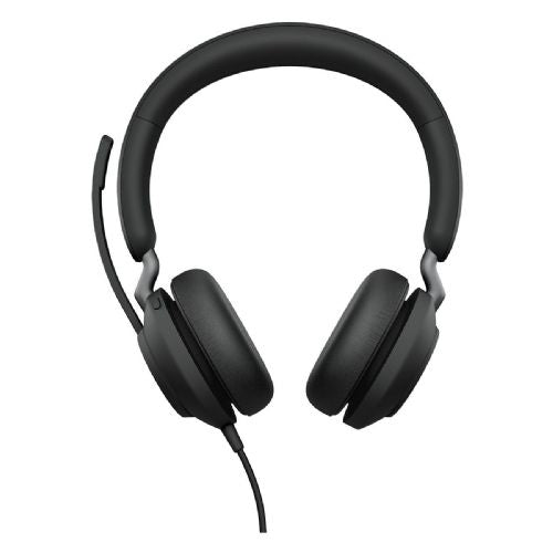 Jabra Evolve2 40 SE MS over-ear headphones wired USB-A/USB-C stereo black built-in microphone