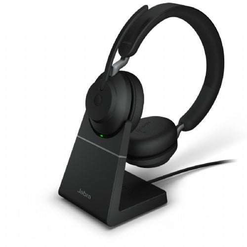Jabra Evolve2 65 Bluetooth MS Teams Headset USB-A Black Charging Dock