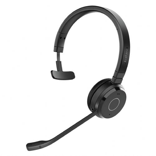 Jabra Evolve 65 TE MS Mono headphones, wireless, ANC, microphone, Microsoft Teams certified, black