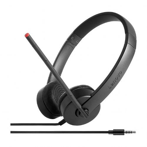 Lenovo 4XD0K25030 headphones headband, binaural, 3.5 mm jack, wired, black