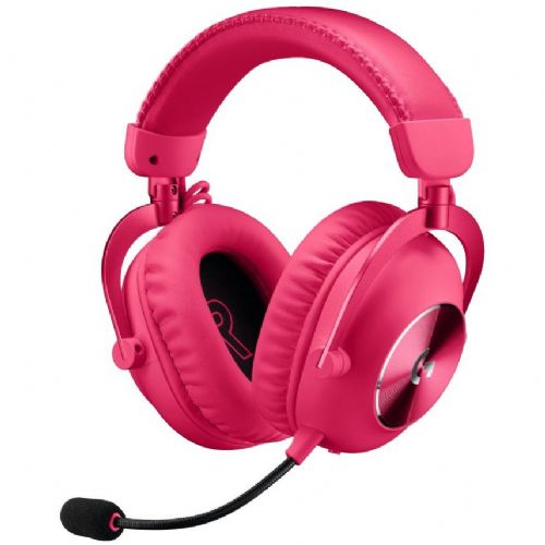 Slušalke Logitech PRO X 2 LIGHTSPEED (magenta, USB, 3,5 mm, Bluetooth)