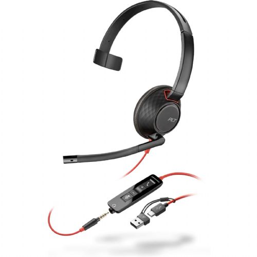 Slušalke Poly Blackwire C5210 USB-C/A slušalke + kabel 8X230AA