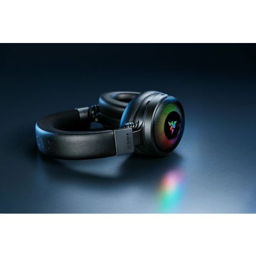Slušalke Razer Kraken V4 Pro (črne, Bluetooth 5.3, USB-ključ, OLED krmilnik)