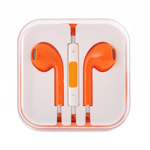 Universal headphones 3.5 jack - orange