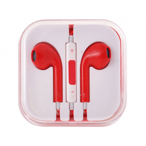 Universal headphones 3.5 jack - red