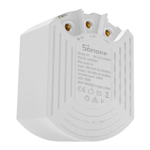 Sonoff D1 Smart Dimmerschalter mit RM433R2 Fernbedienung