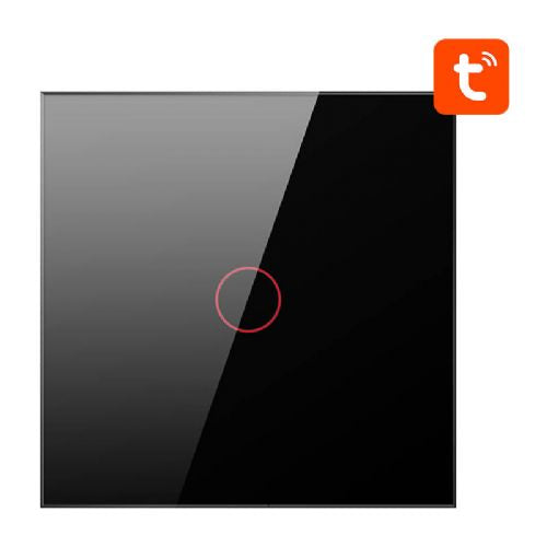 Pametno stikalo za luč ZigBee Avatto ZTS02-EU-B1 1 Way TUYA (črno)