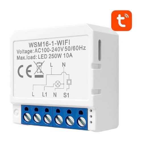 Pametni stikalni modul WiFi Avatto WSM16-W1 TUYA
