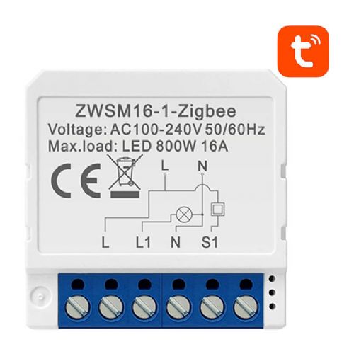 Modul pametnega stikala ZigBee Avatto ZWSM16-W1 TUYA