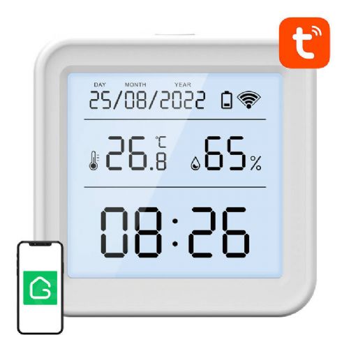 Pametni senzor temperature in vlažnosti Wi-Fi Gosund S6 (LCD zaslon, osvetlitev ozadja)